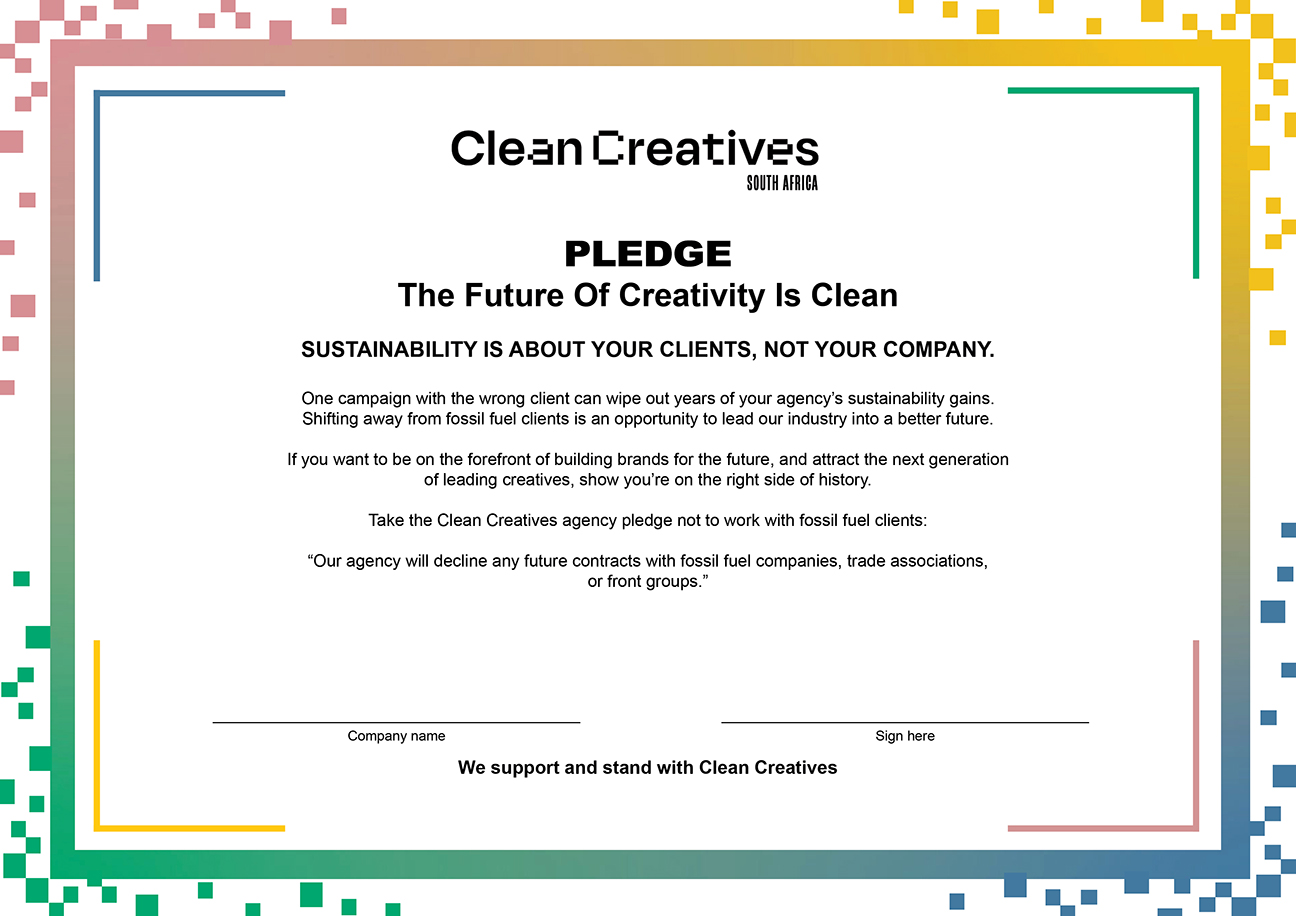 Clean Creatives Pledge Certificate