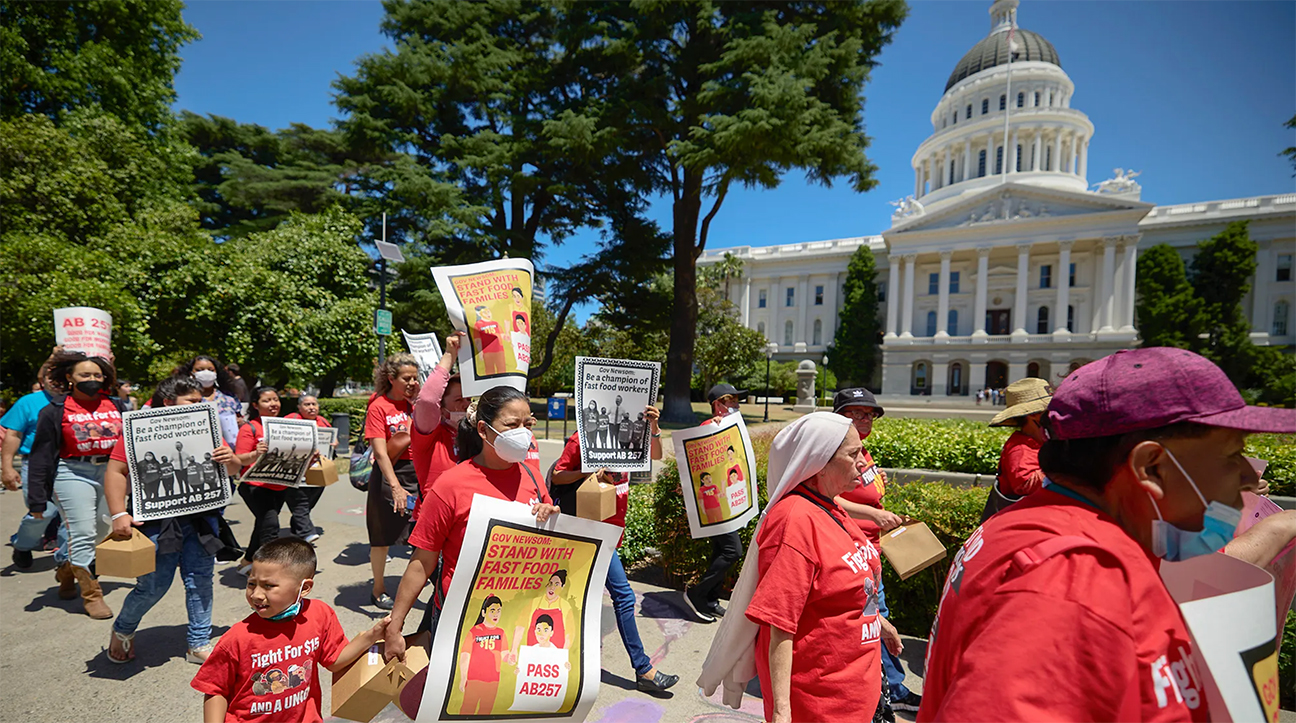 Fast-food bill march