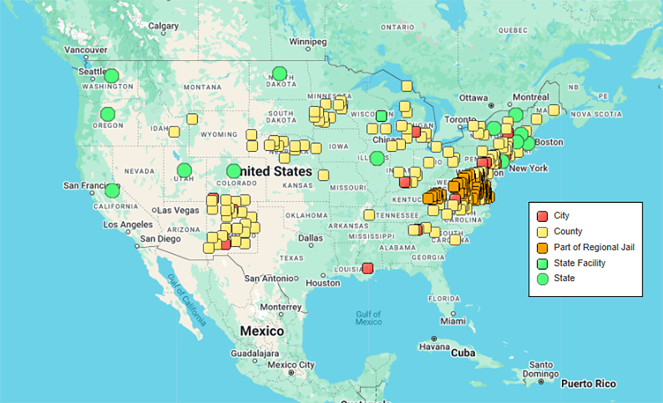 Map - sanctuary cities