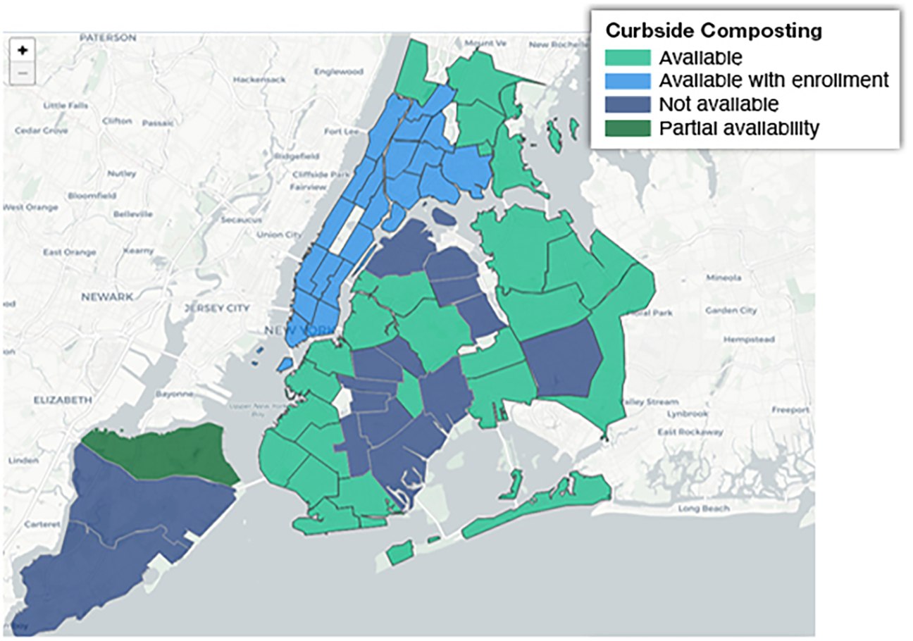 NYC Composting Program Map