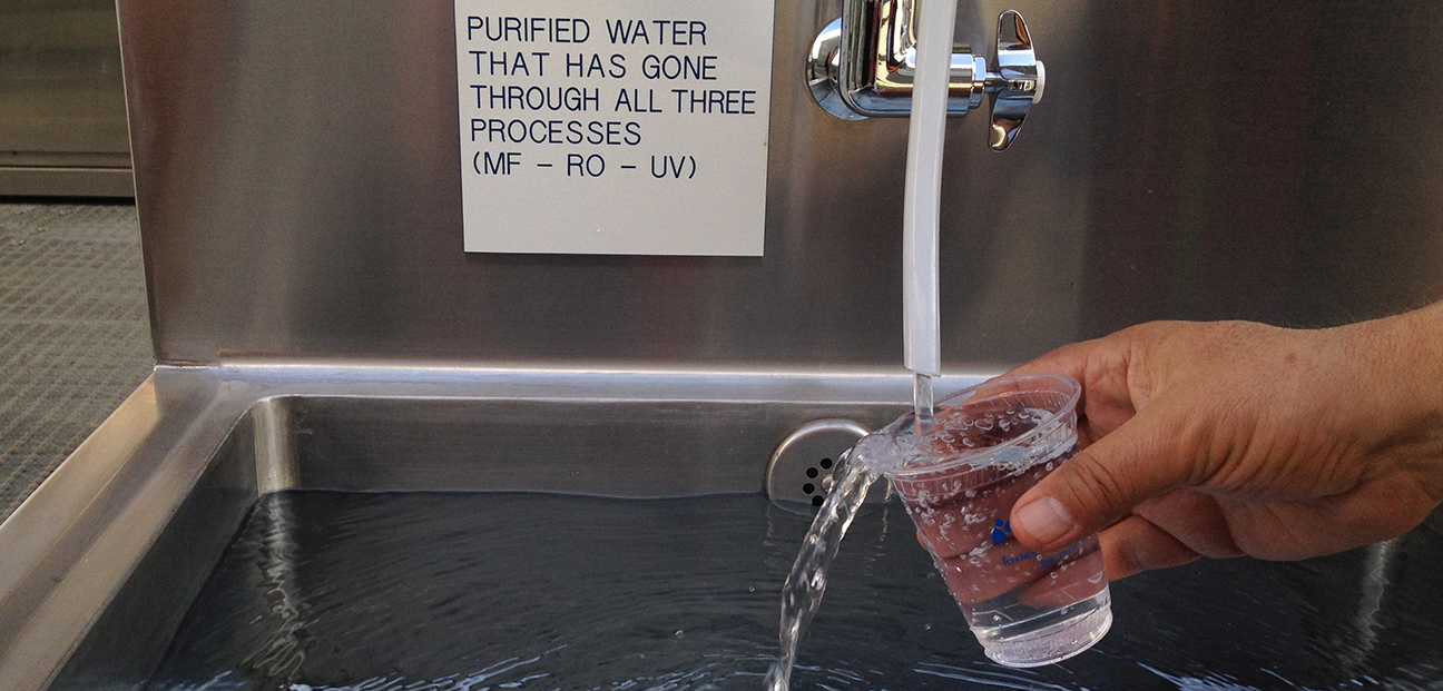 Turning sewage into drinking water