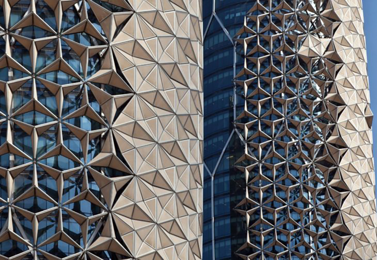 abu dhabi lattice screens climate adaption