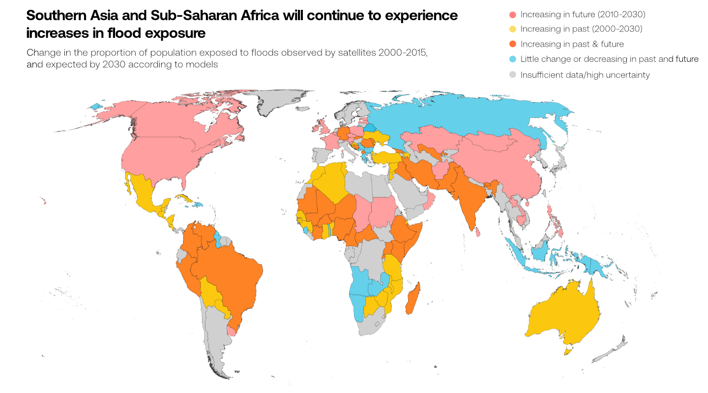 climate change trend map